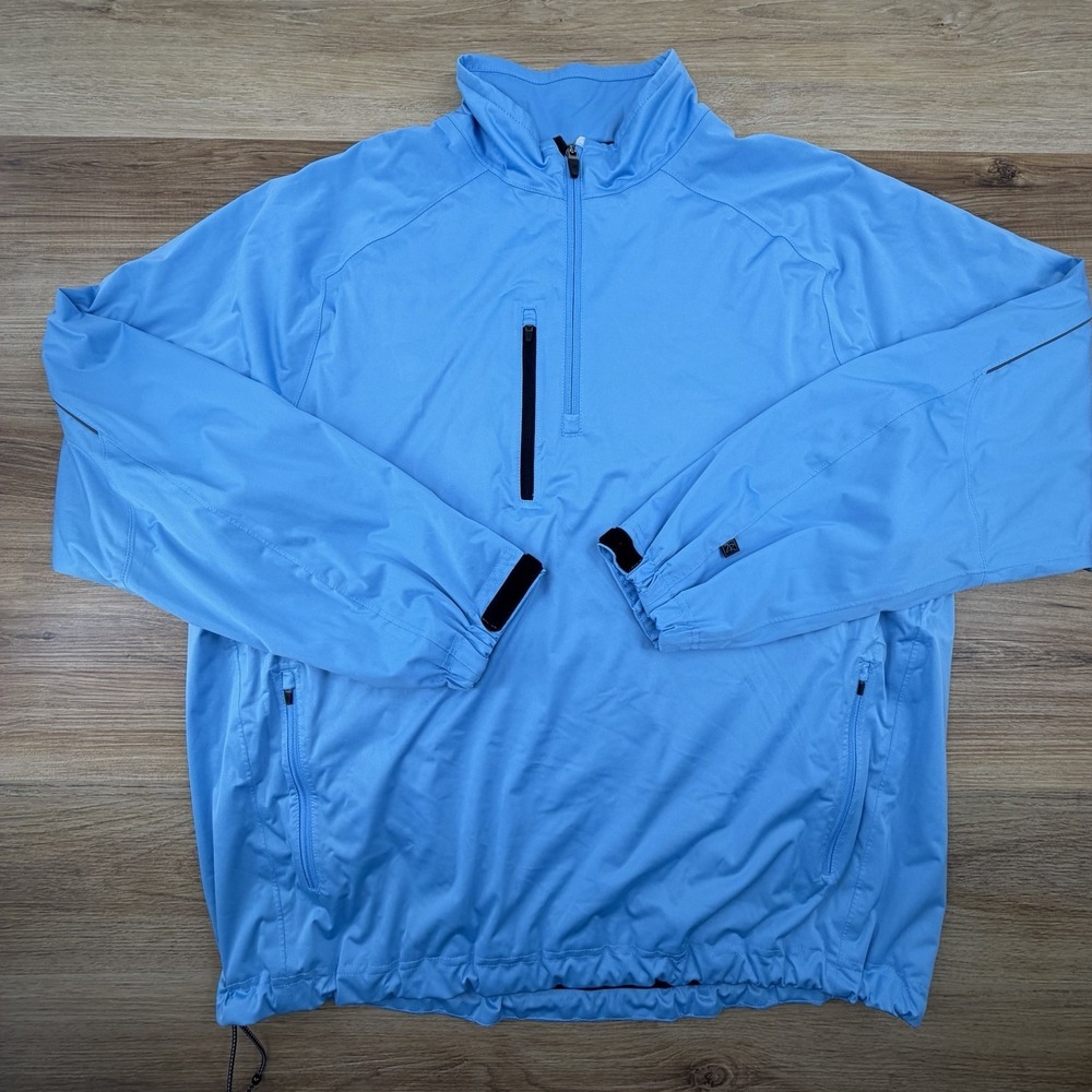 Zero Restriction Tour Series 1/4 Zip Pullover Men's XL Blue Golf Long Sleeve